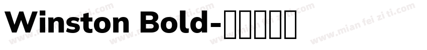 Winston Bold字体转换